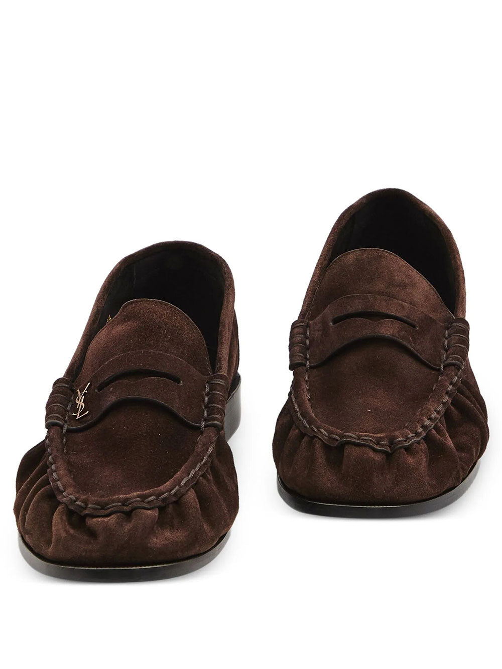 Saint Laurent Paris Loafers - Brown | 8abde576d69f66c949a0d28fbabfd4452e5ff8d1