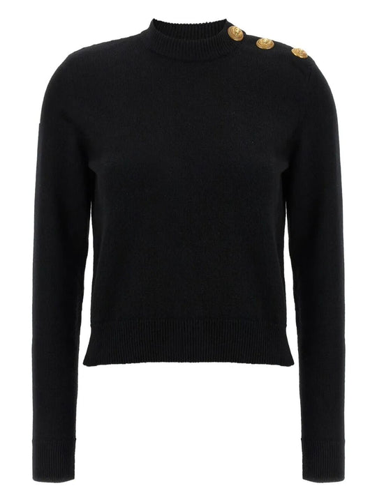 Cashmere Blend Buttoned Sweater
