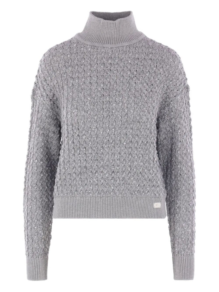 Elisabetta Franchi Turtle neck - Grey | 618926b126f064e8216d6311b7ea712423533f5f