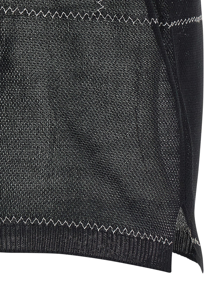 Tory Burch Mesh Top Tops - Black | 21be01eb69a8d5ac7c0f756bd03ea12e829a558a