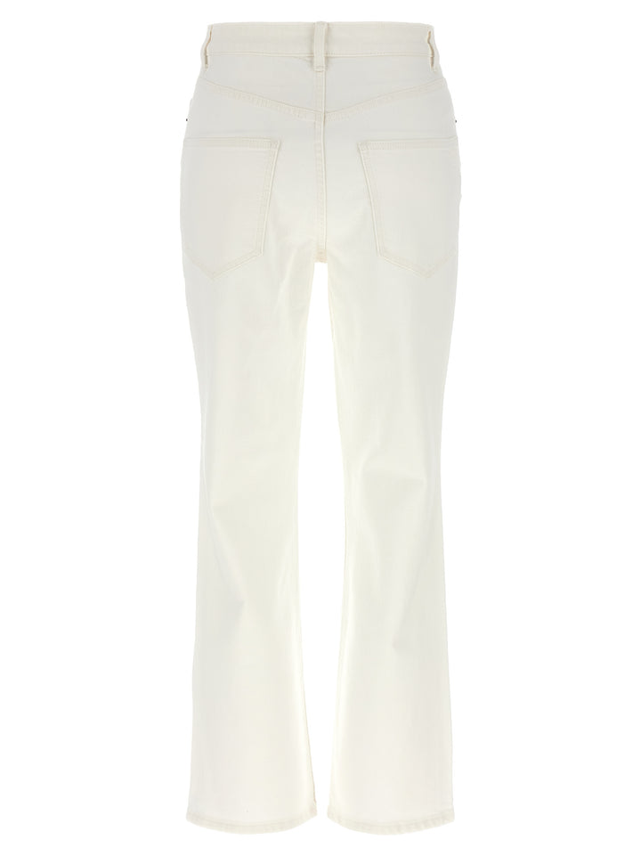 Tory Burch Cropped Jeans - White | e0e52299dac7e5ac84c262a9d0232c9ddcf54968