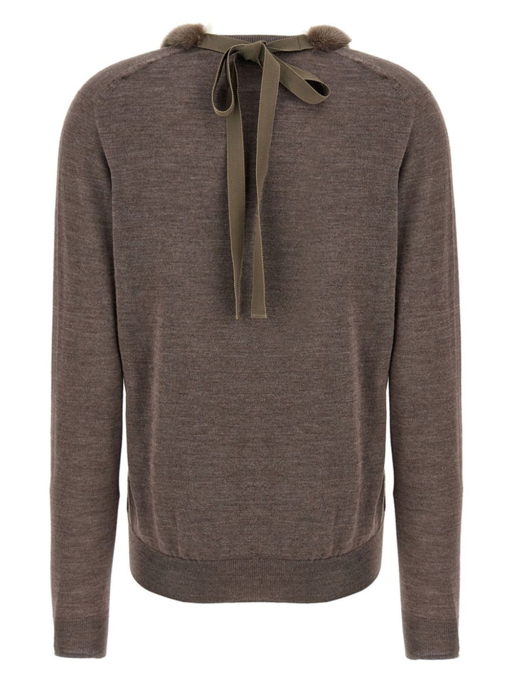 Fendi V neck - Brown | 2522351e3c7c180d0e092a72e376108f344c69a8