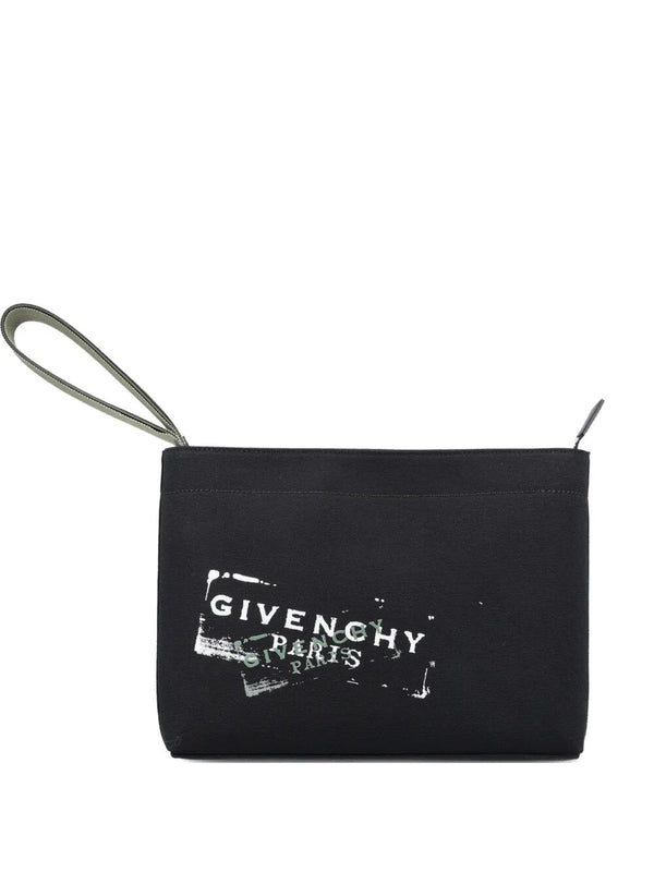 Logo-Print Compact Pouch