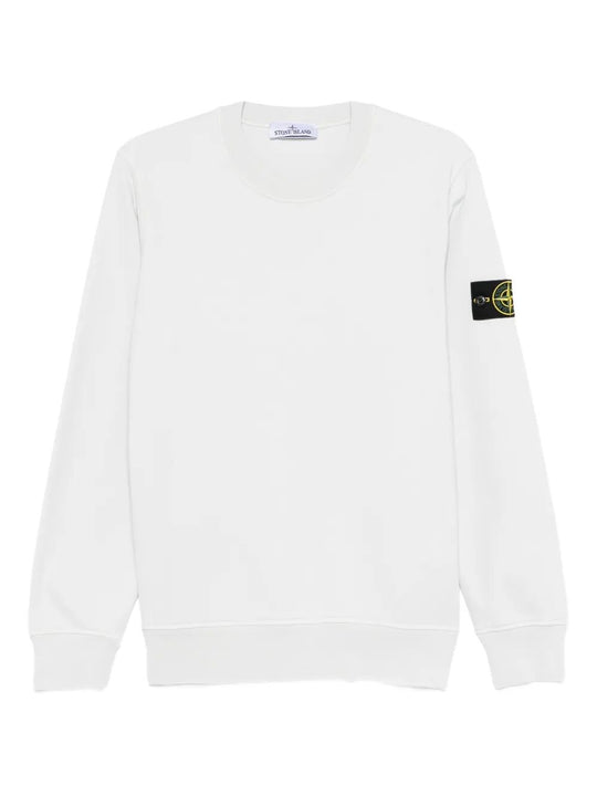 Regular Fit Medium-Weight Cotton Crewneck Sweatshirt With Raglan Sleeves