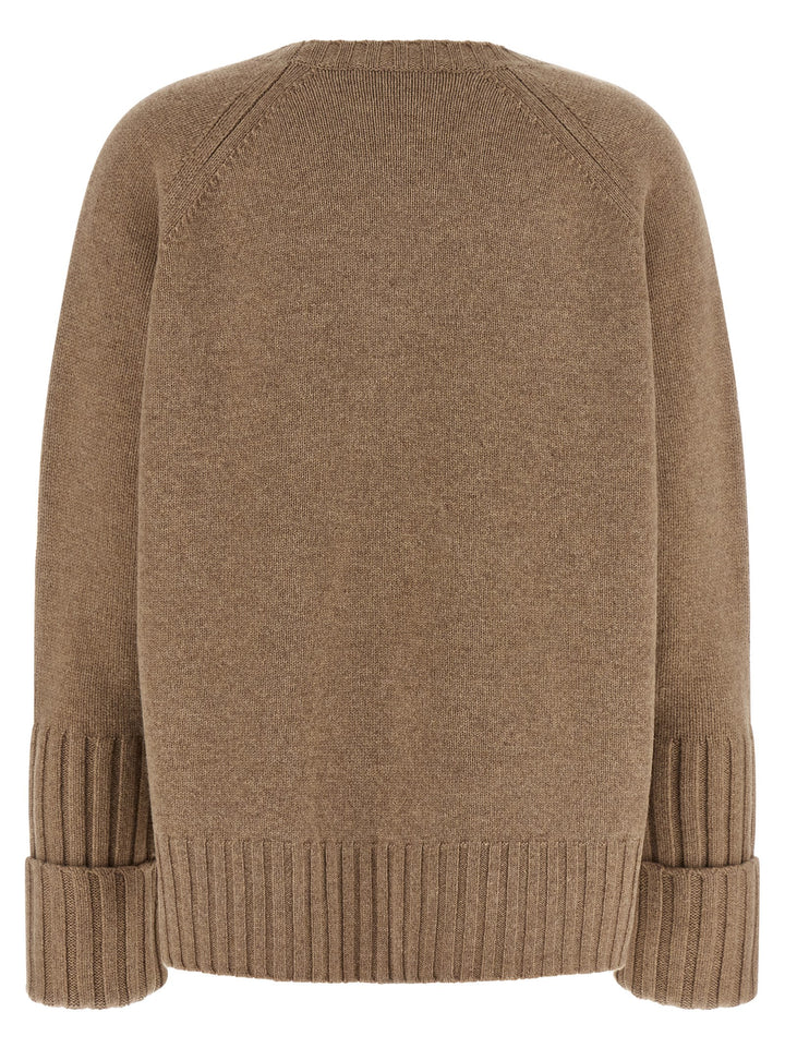 Tory Burch Wool Sweater Sweaters and Cardigans - Beige | c8c2f5cfc18f0d15615b5329b110883a875b6bda