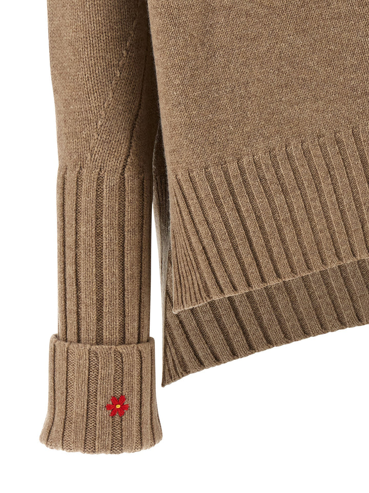 Tory Burch Wool Sweater Sweaters and Cardigans - Beige | 5a6ba7ee48264af57e266224ea9e2321829db6d1