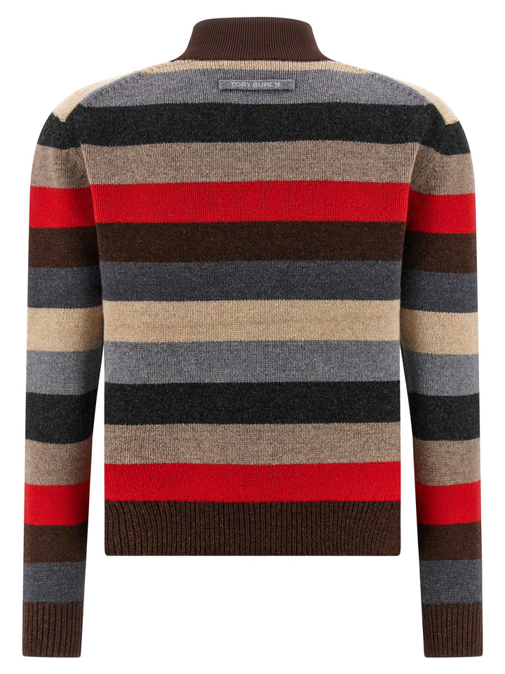 Tory Burch Striped Sweater Sweaters and Cardigans - Multicolor | efdc1d993db0a64d4e86c09e714068d6e6c2b936