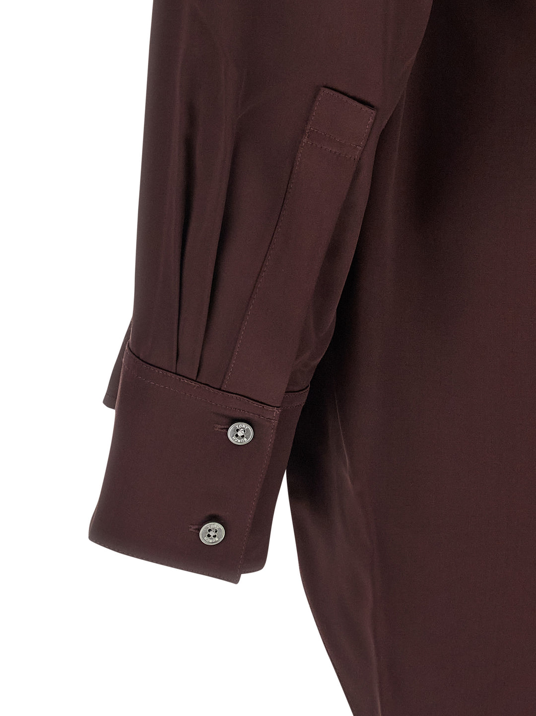 Tory Burch Satin Blouse Shirt and Blouse - Bordeaux | 7156717a650d8e1749f4952c28effeb9e21b6e29
