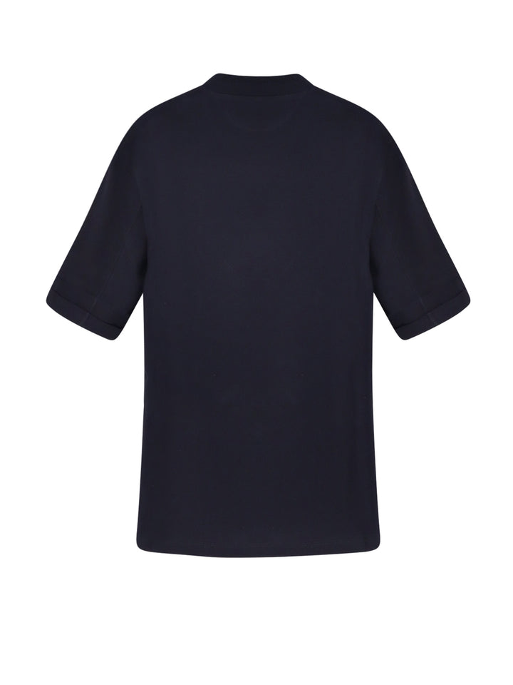 Brunello Cucinelli T-shirts and Polos - Blue and green | 74b4d61c85f397633d43e4e546eeb92d32bc5faa