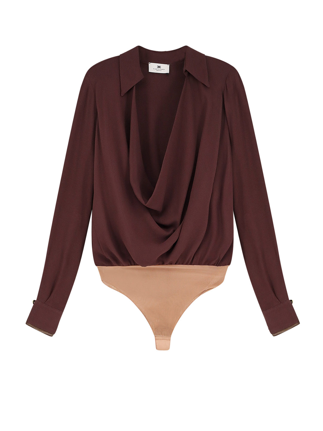 Elisabetta Franchi Shirts - Brown | d4a8dd06a0c2496306892fa8a01055bc980888e1