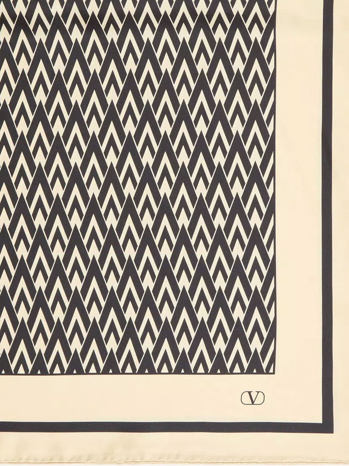 Valentino Garavani Scarfs - CREMA NERO | a2ebc233b46bbb350ca1c36f8ac9eb7660c1f302