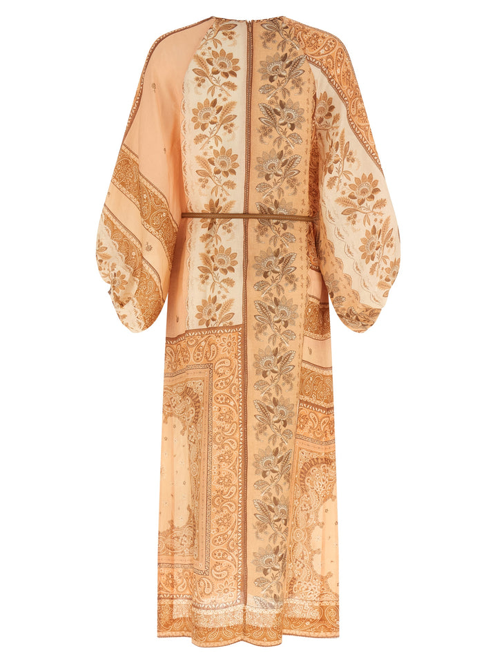 Zimmermann Lucky Tunic Midi Dresses - Pink | 406e18b7ec2a5cbd7ddcae6125bec7d10769bcc3