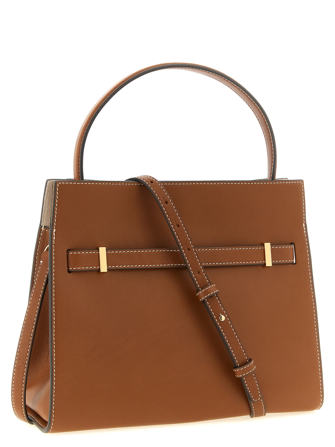 Tory Burch Lee Radziwill Small Crossbody Bags - Brown | 422e295b3d4f16beff08b3f173fe8322f041c59a