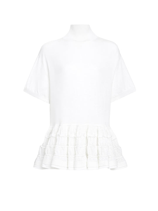 Peplum Virgin Wool Sweater