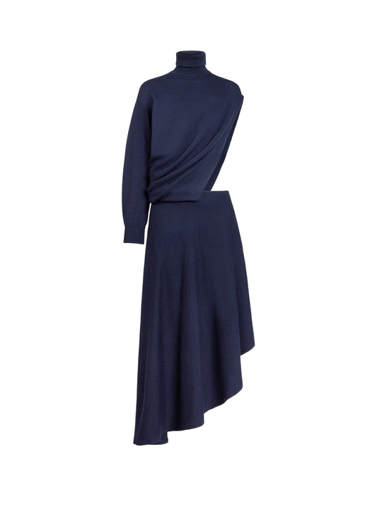 Cut-Out Virgin Wool Dress
