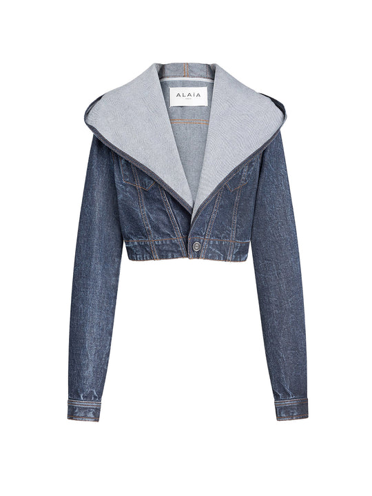 Hooded Denim Jacket