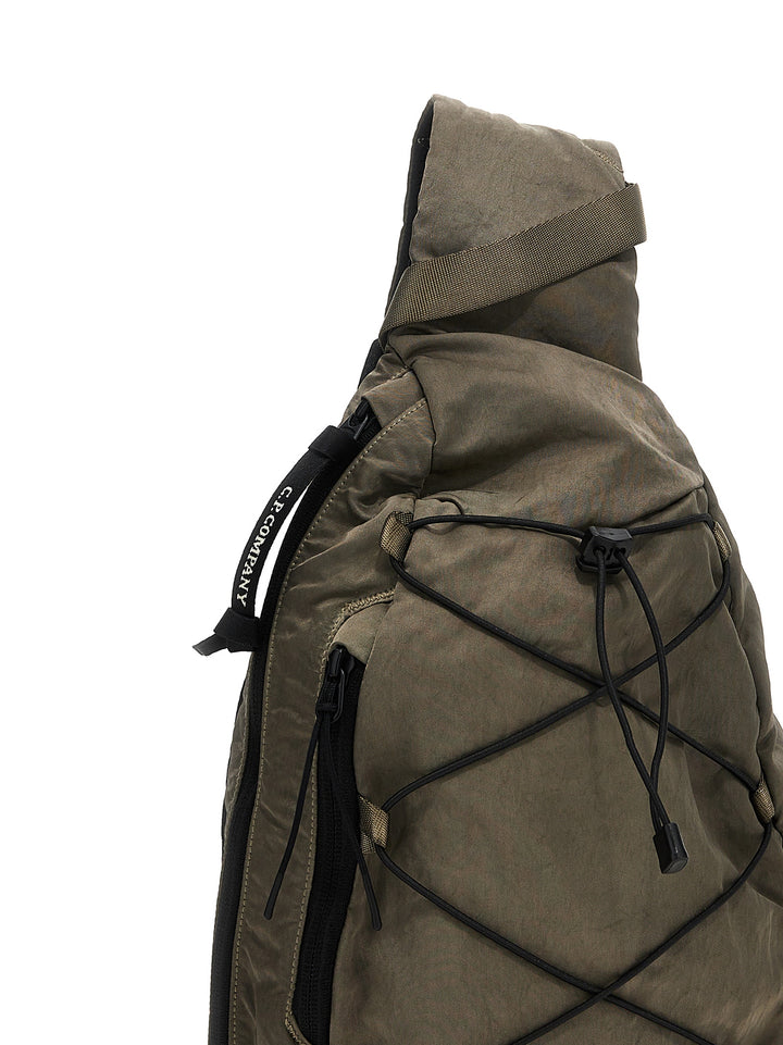 Nylon B Crossbody Rucksack Crossbody Bags Gray