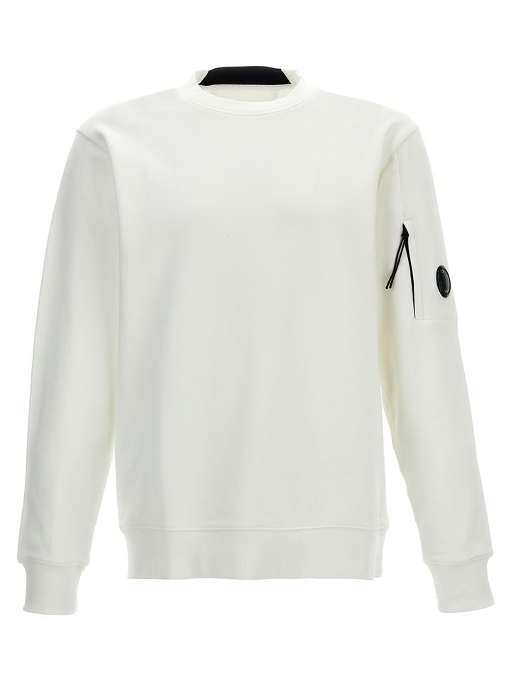 Diagonal Raised Sweatshirt White