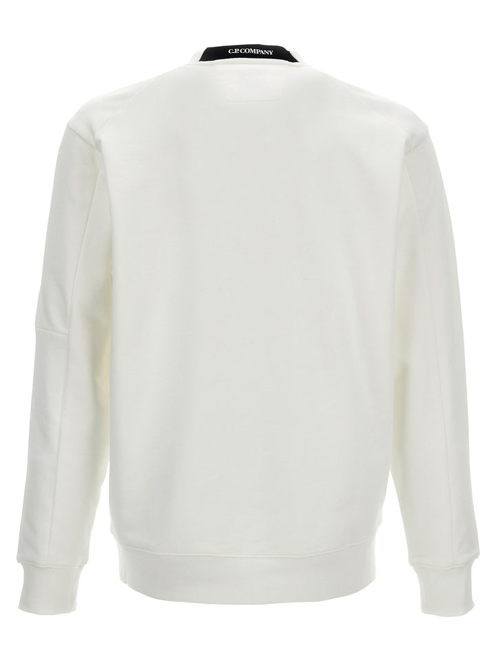 Diagonal Raised Sweatshirt White