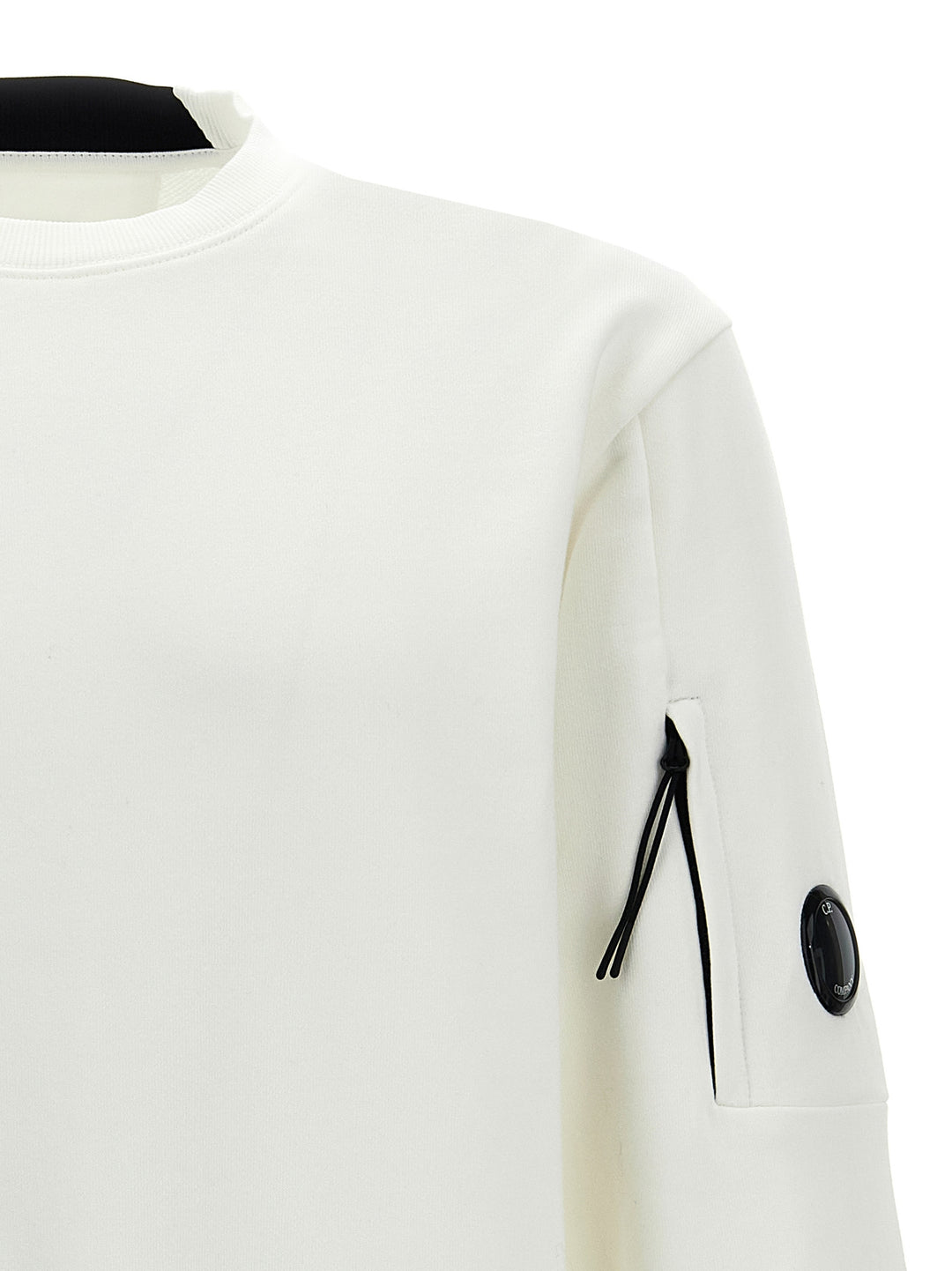 Diagonal Raised Sweatshirt White