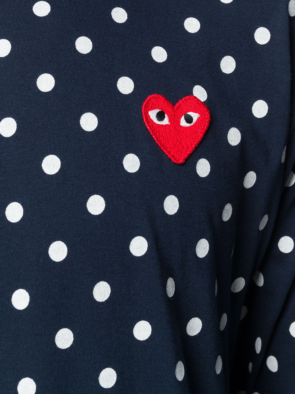 Play polka dot t-shirt men red heart