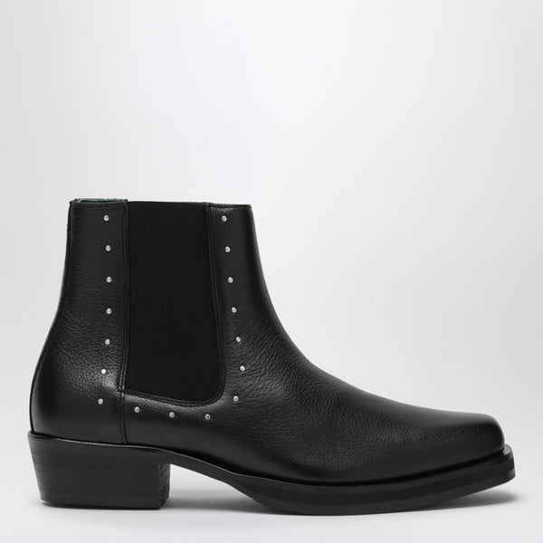 Joee Chelsea Ankle Boots In Black With Small Studs