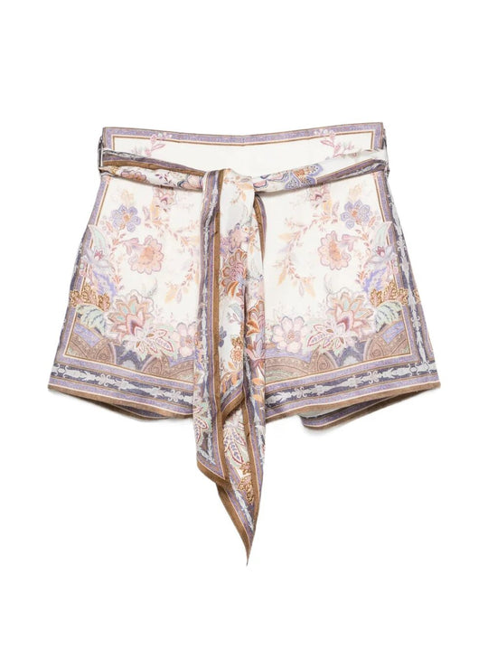 Luna Scarf Tie Shorts