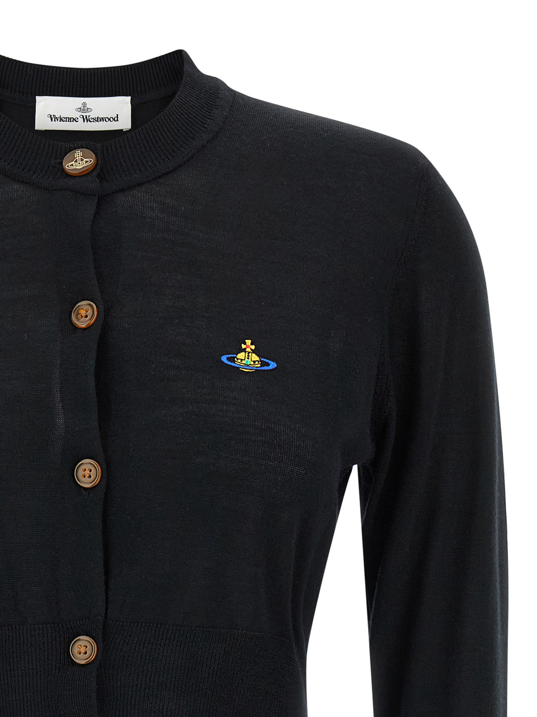 Vivienne Westwood Bea Cropped Sweaters and Cardigans - Black | 3cecbf1d081d061a7784e274f4561da7a4f375c3