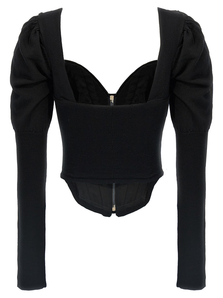 Bea Corset Sweater, Cardigans Black