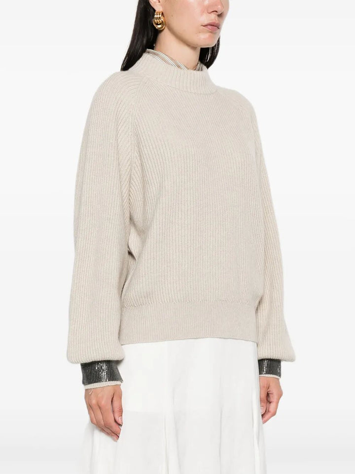 Brunello Cucinelli MAGLIA - Nude & Neutrals | 3d2ce2313d3c800b8d5952a128b0a71392e38094