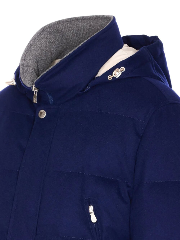 Brunello Cucinelli PIUMINO - Blue | f6f83bd340fa4e0b18312cfa032f5acd6cd83cf2