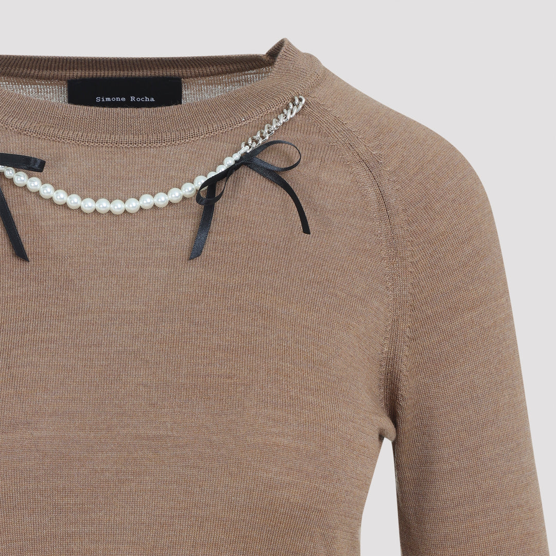 Simone Rocha Pullover - Brown | a9dc1bb6e3270c189ab0e2b852459e2e96838d9b