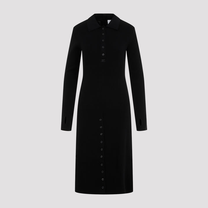 Courreges Midi dresses - Black | 37919f89969a4a1ba12af2709fa67ff984231a39