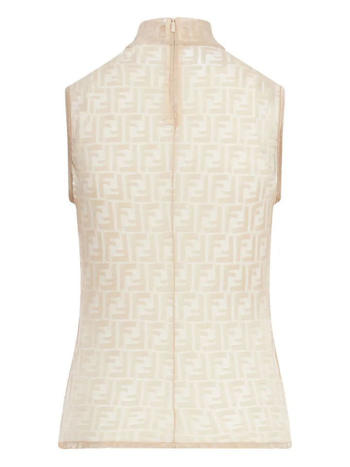 Fendi Tops - Nude & Neutrals | ed65c1cc3be4c25e8caf4d7bb7a699435d24b135