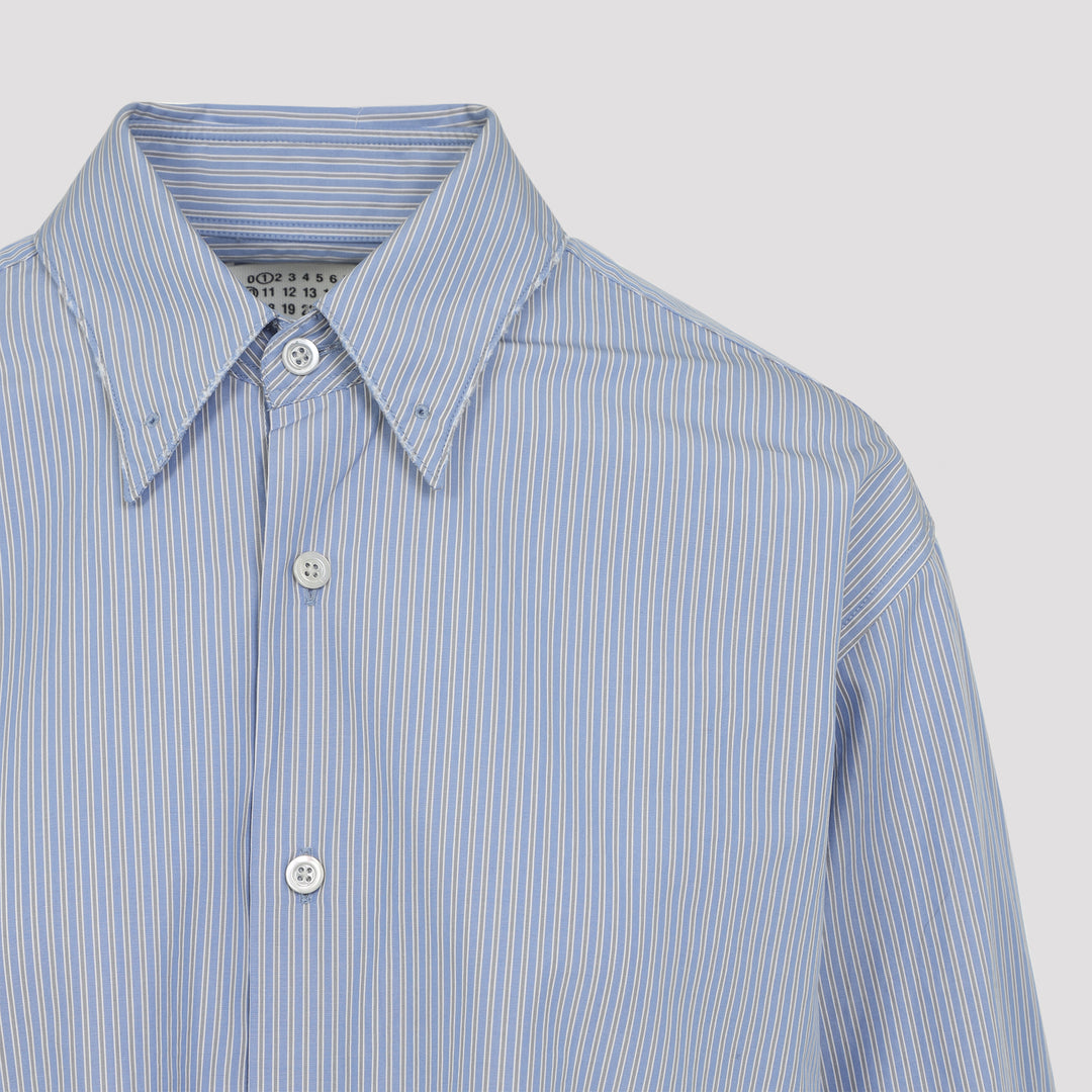 Maison Margiela Shirts - Blue | 1ac048cab48c9918fcd1abdb1a3db34798127e13