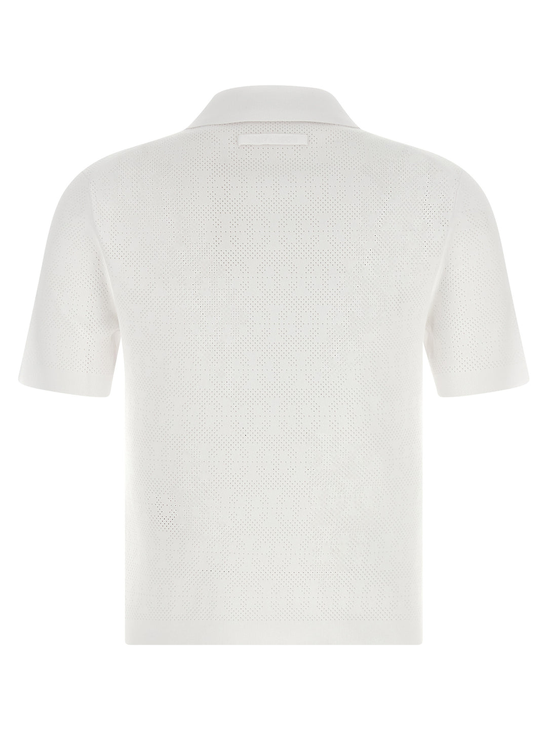 Tory Burch Pointelle Viscose  Shirt Polo - White | bc0bab5b3a4b5edffb802f22656bd9d07709a094