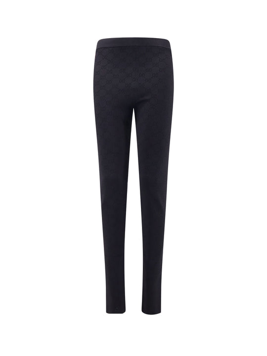 Viscose Blend Leggings With All-Over Gg Motif