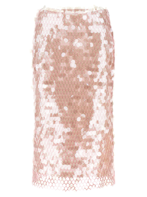 Maxi Sequin Skirt Skirts Pink