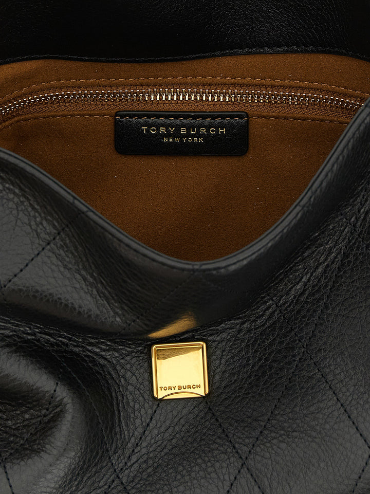 Tory Burch Charlie Shoulder Bags - Black | efad1f1f0dfbe01ee72f8eba189554aa873e0599