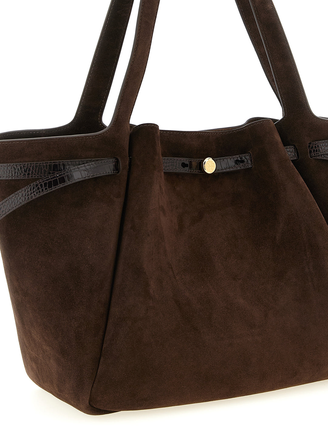 Tory Burch Romy Tote Bag - Brown | 7144d38433ebf69546ae6340dbdc5f2c4ffd6ec8
