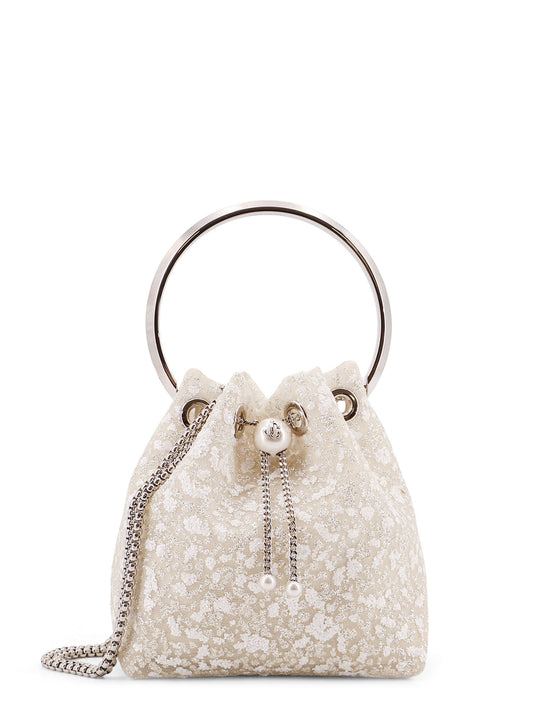 Bon Bon Mesh Bucket Bag With Micro Sequins
