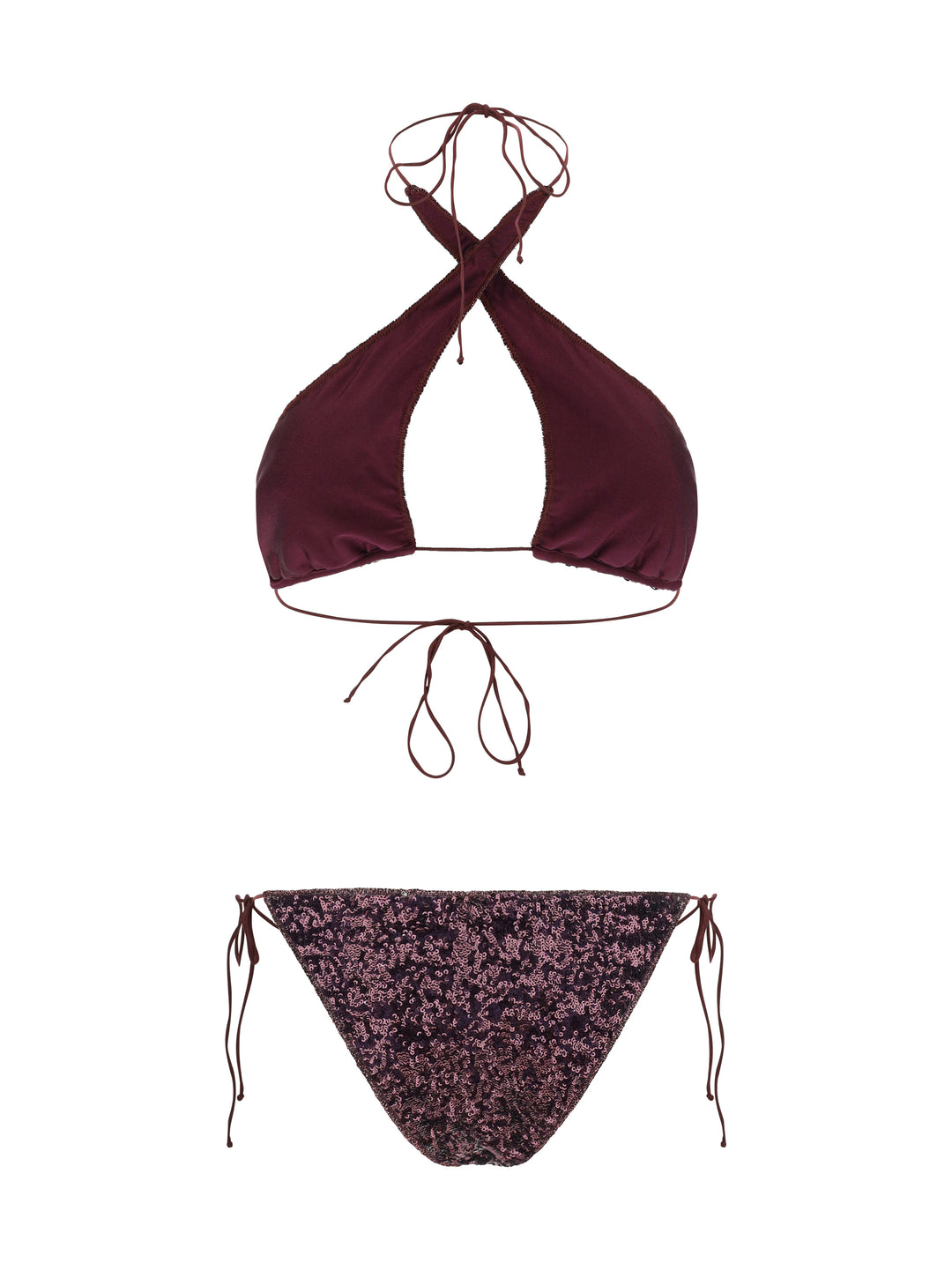 PAILLETTES CROSSED BIKINI