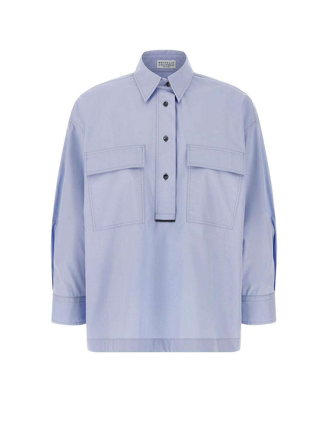 Brunello Cucinelli Shirts - Blue and green | d3de273b72800eb79518a66bd3bfb5da6d0ef807