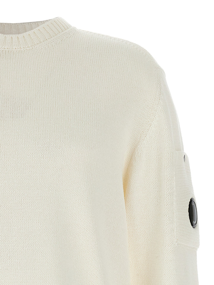C.P. Company Mercerized Cotton Sweater Sweaters and Cardigans - White | 43324f7688d6a4179782e1d7a49f2808734ccf47