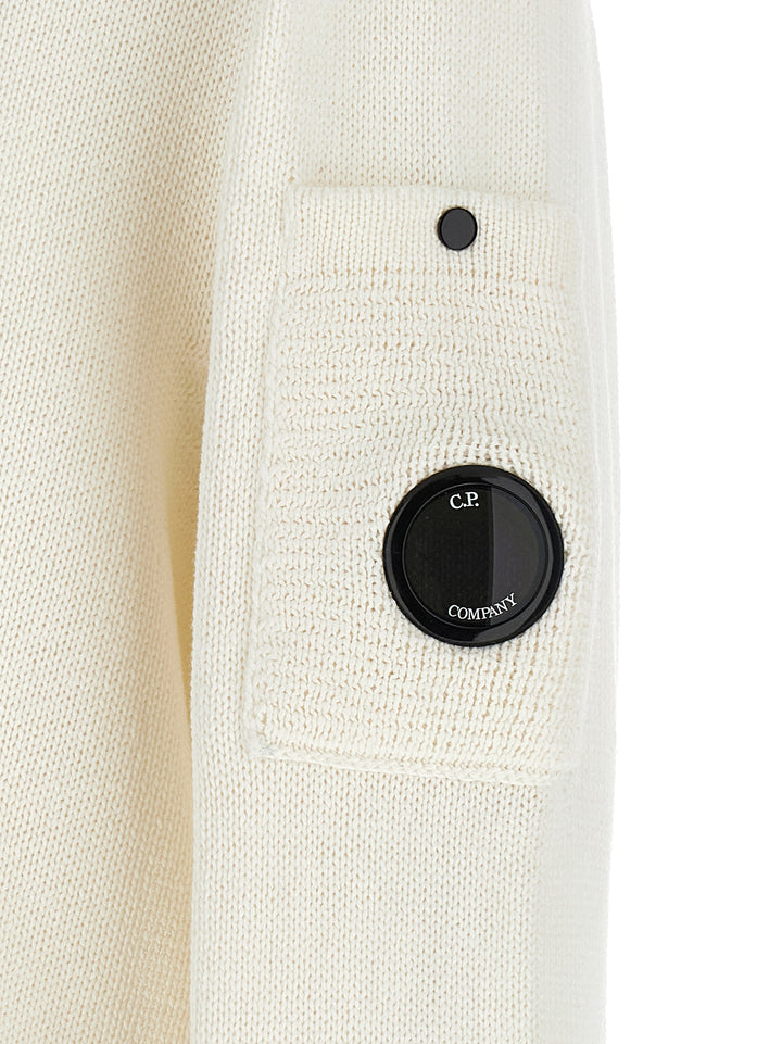 C.P. Company Mercerized Cotton Sweater Sweaters and Cardigans - White | f9ff3e5bbfe70600dca0480684ea8d95278dc632