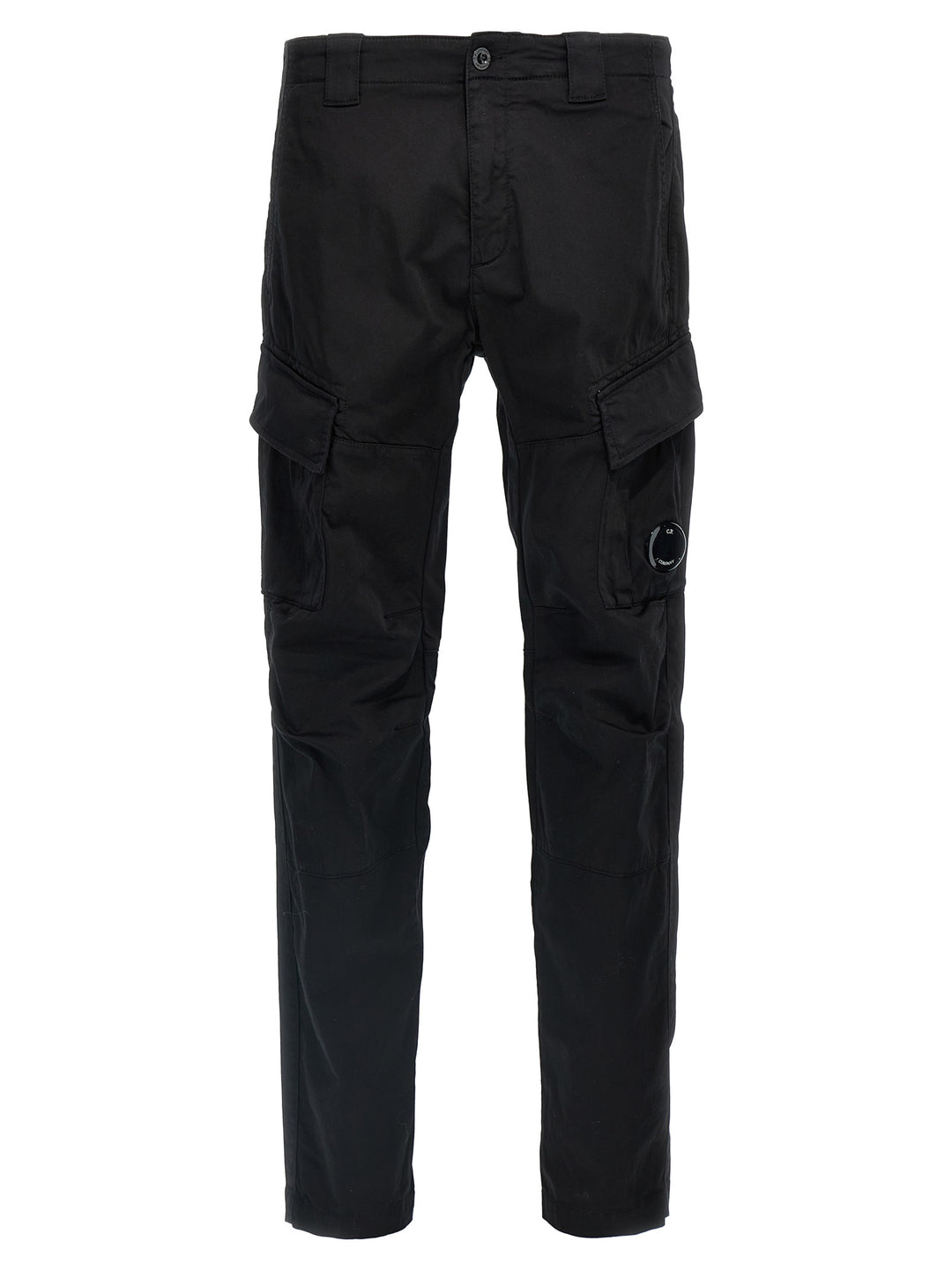 Logo Badge Cargo Pants Black