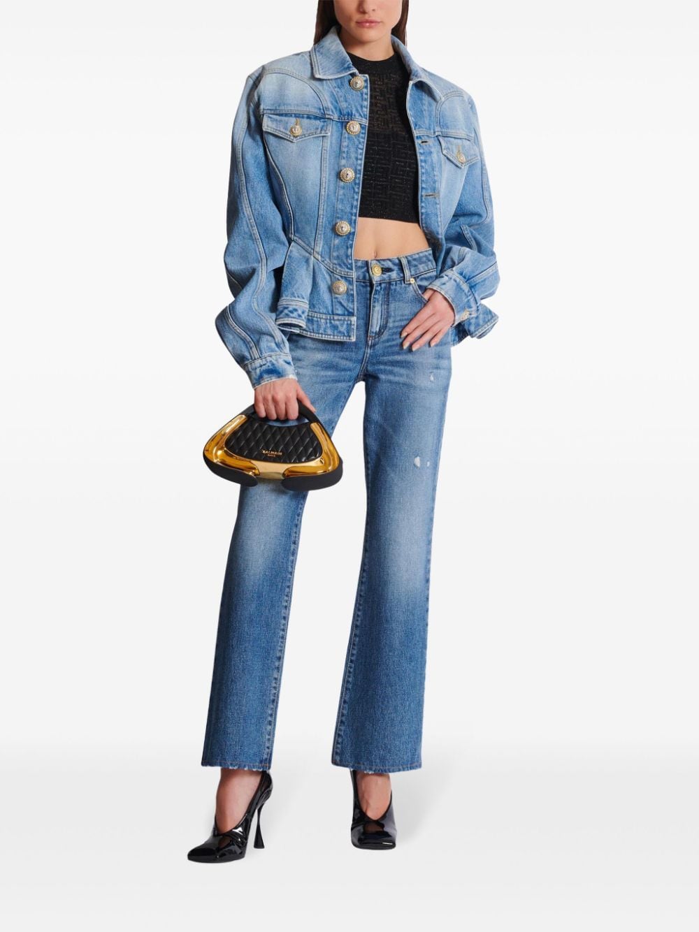 Balmain Top - Blacks and greys | d9ac5cd793bbd08dd4d9c915299f6c514d870e57