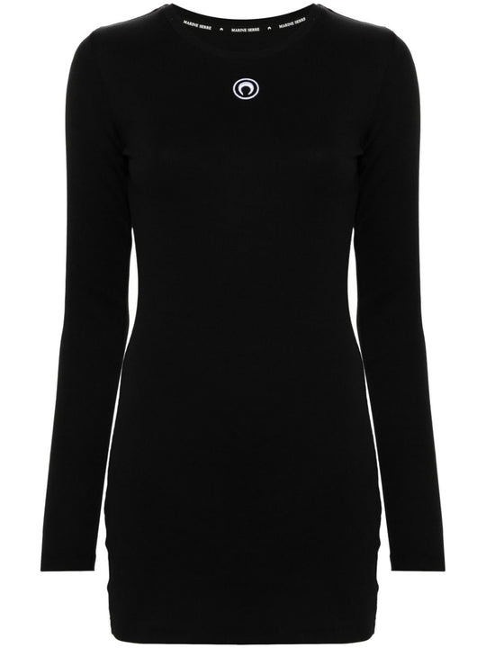 Moon Mini Ribbed Cotton Dress