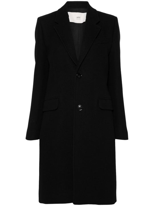Wool Single-Breasted Coat