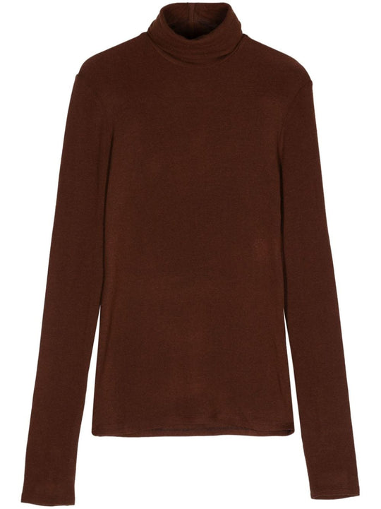 Wool Blend Turtleneck Sweater